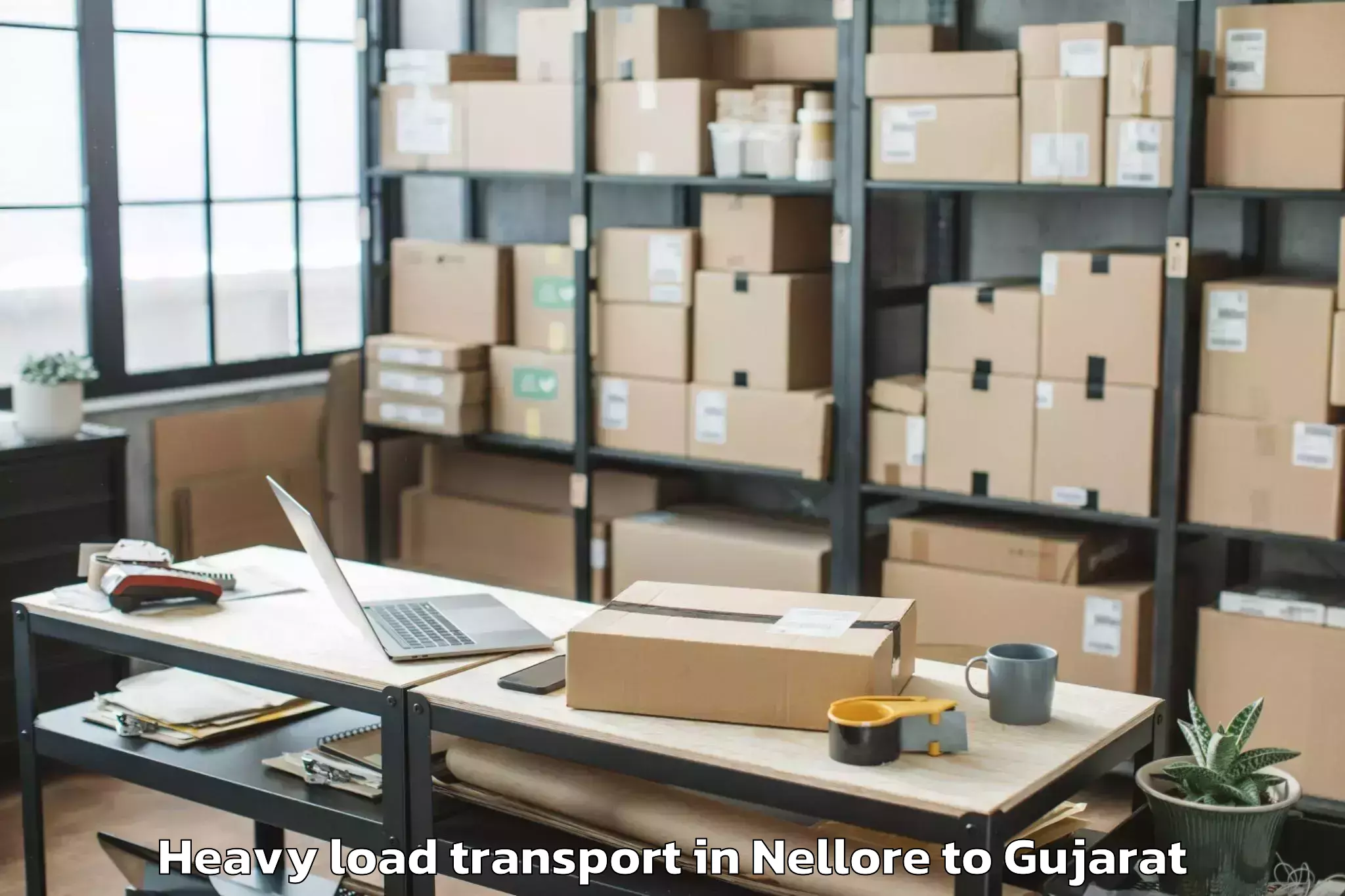 Easy Nellore to Gidc Heavy Load Transport Booking